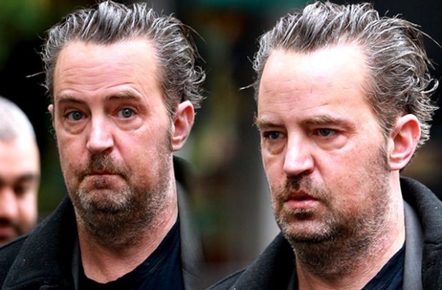 Unfortunate photo of Matthew Perry from photographers. My dad in the morning with a hangover went for cigarettes and beer. - Matthew Perry, Hangover, Photo