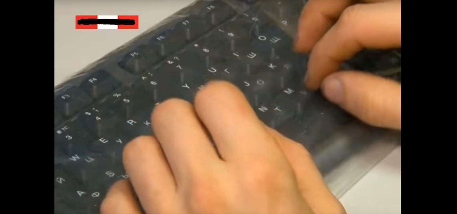 I watched one channel on YouTube, I noticed a descendant of the remote control from the 90s - My, Polyethylene, Keyboard, Purity