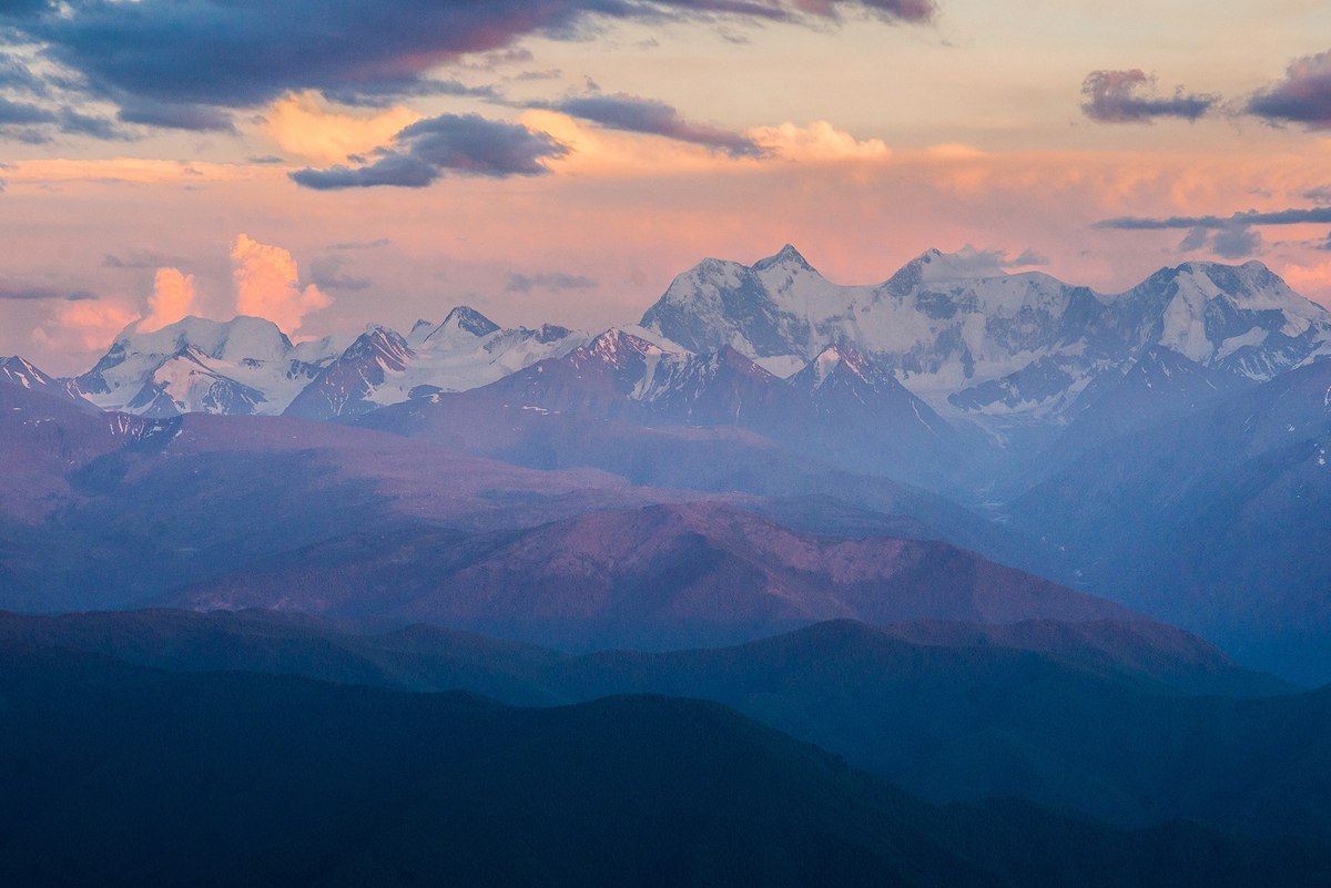 Terektinsky Range, Mount Belukha - , Altai, Landscape, The mountains, Longpost, Beluga Whale Mountain, Altai Republic