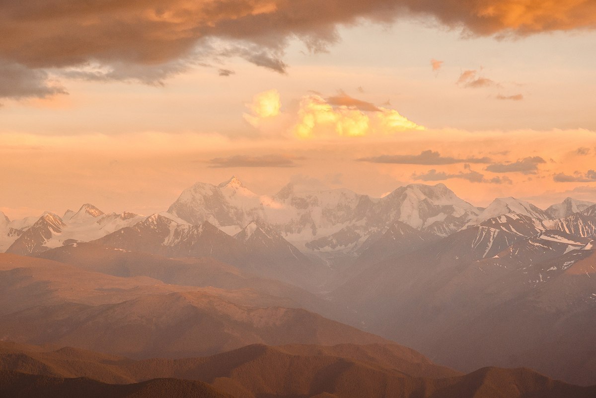 Terektinsky Range, Mount Belukha - , Altai, Landscape, The mountains, Longpost, Beluga Whale Mountain, Altai Republic