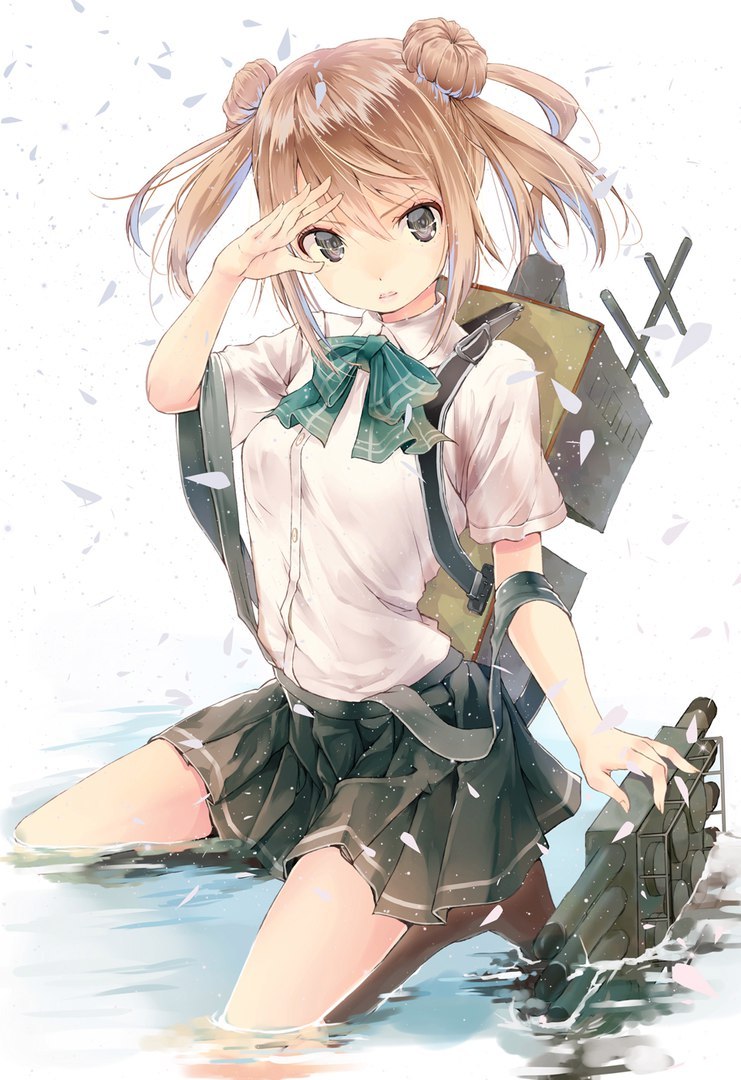 Michishio - Anime, Kantai collection, Michishio, Anime art