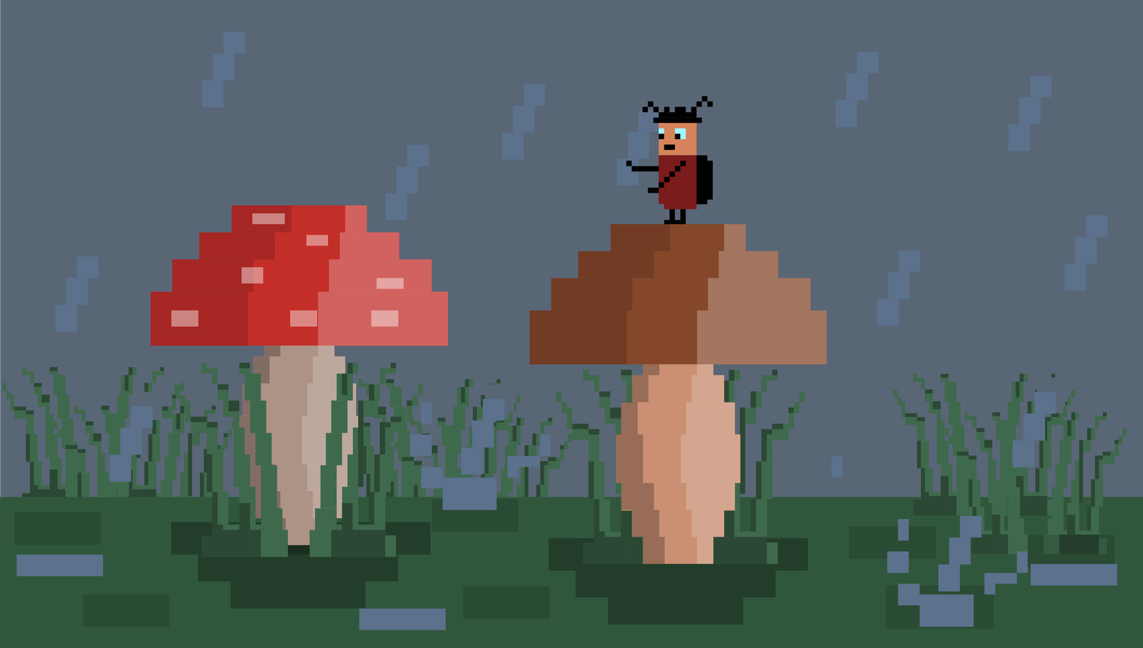 Удивленный жук - Моё, Pixel Art, Inkscape, Моё