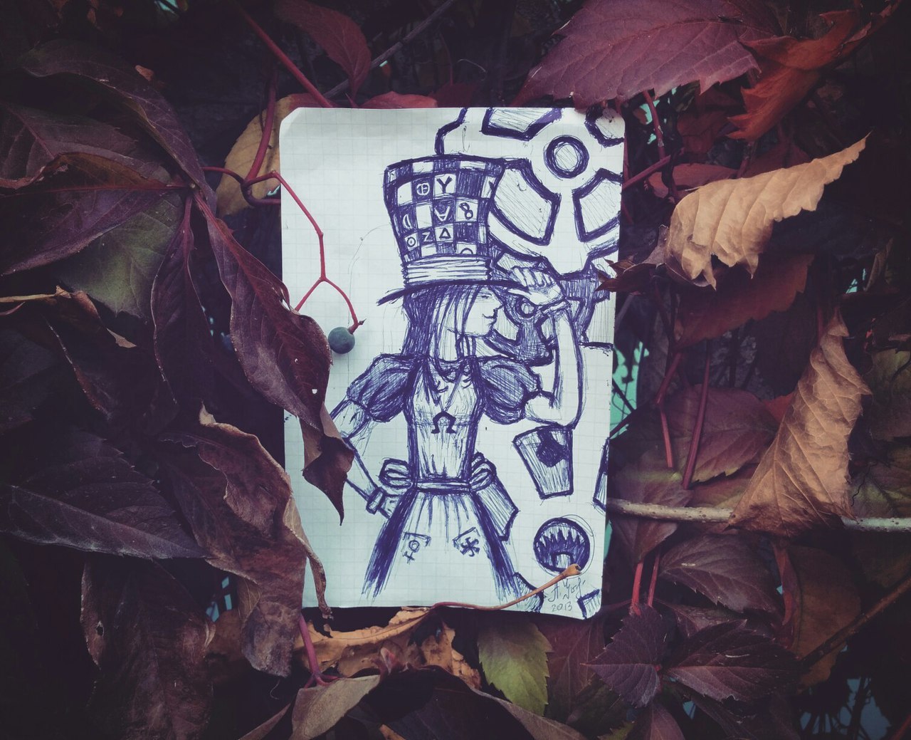 Alice in Wonderland - My, Alice: Madness Returns, Autumn, Leaves, Foliage