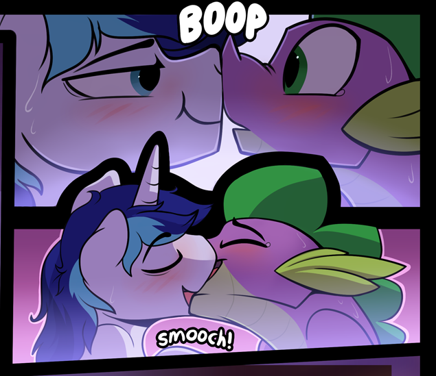 Sweet couple ;3 - Spike, Shining armor, My little pony, MLP gay