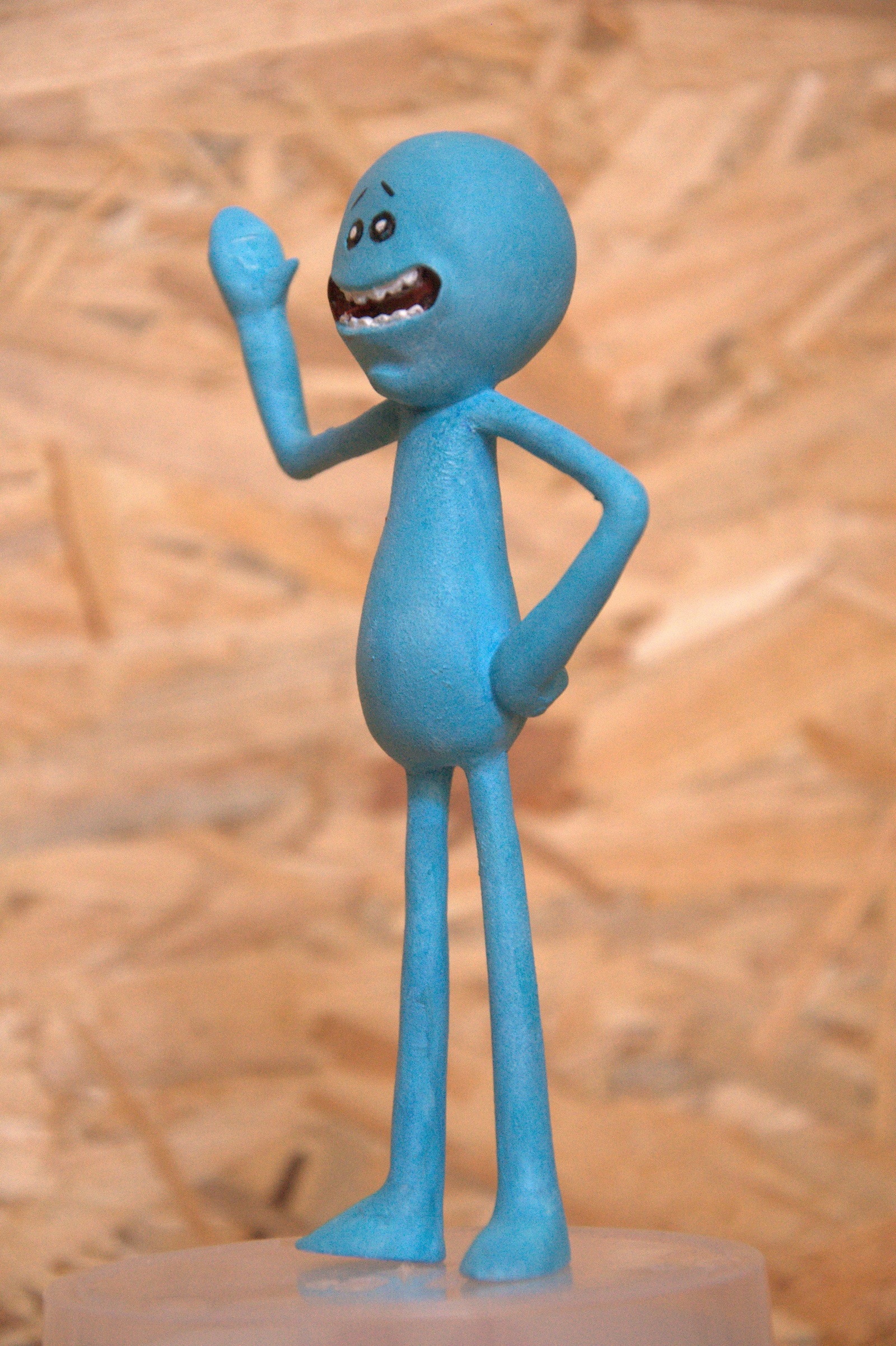 Mr Meeseeks from Rick and Morty - My, Mr. Misix, , Rick and Morty, Rick and mory, Figurine, Longpost, Figurines