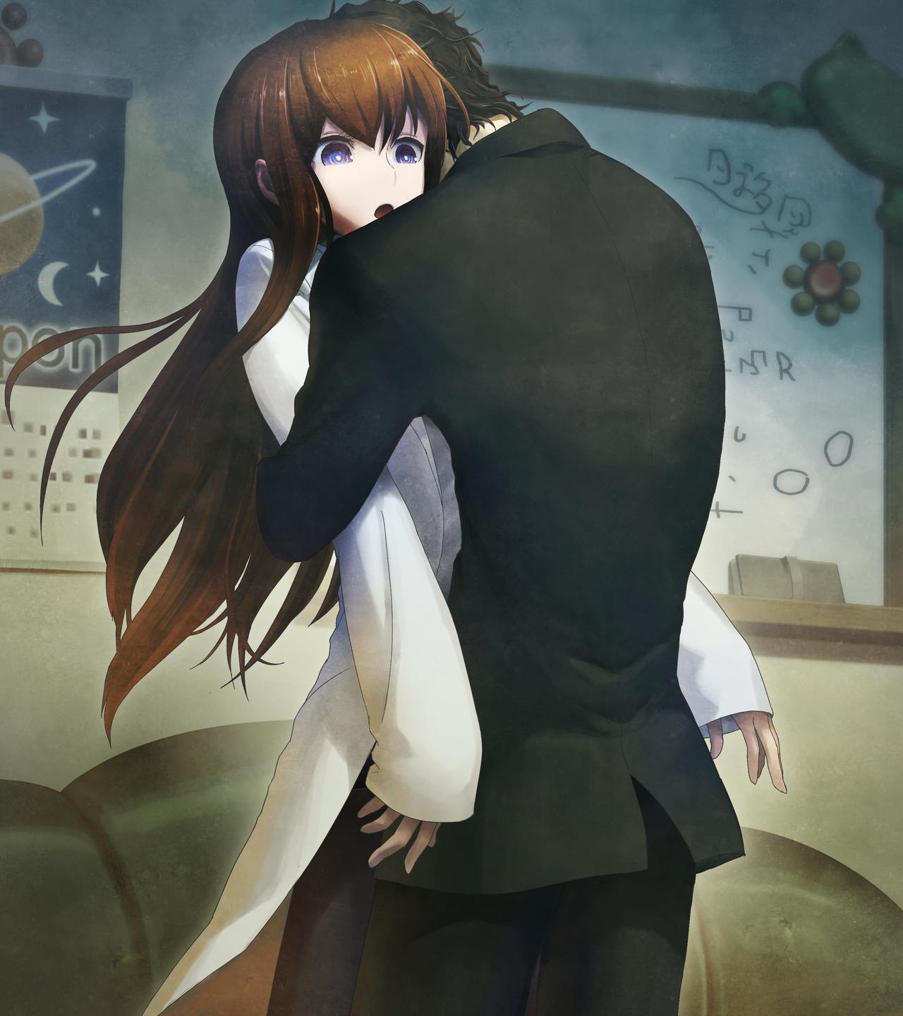 Steins Gate - Аниме, Steins Gate, Kurisu Makise, Okabe Rintaro, Anime Art, Steins Gate 0