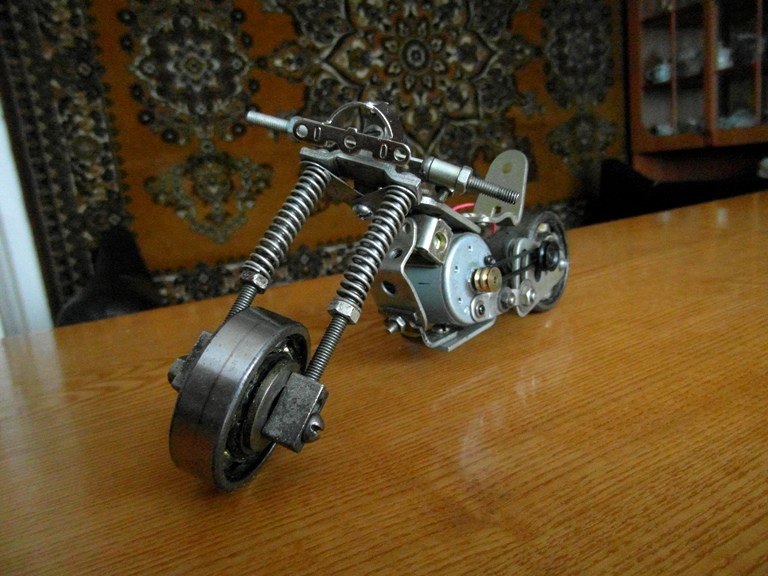 A motorcycle from what came to hand. On the run. - My, Moto, Homemade, With your own hands, Craft, Handmade, Crafts, , Longpost