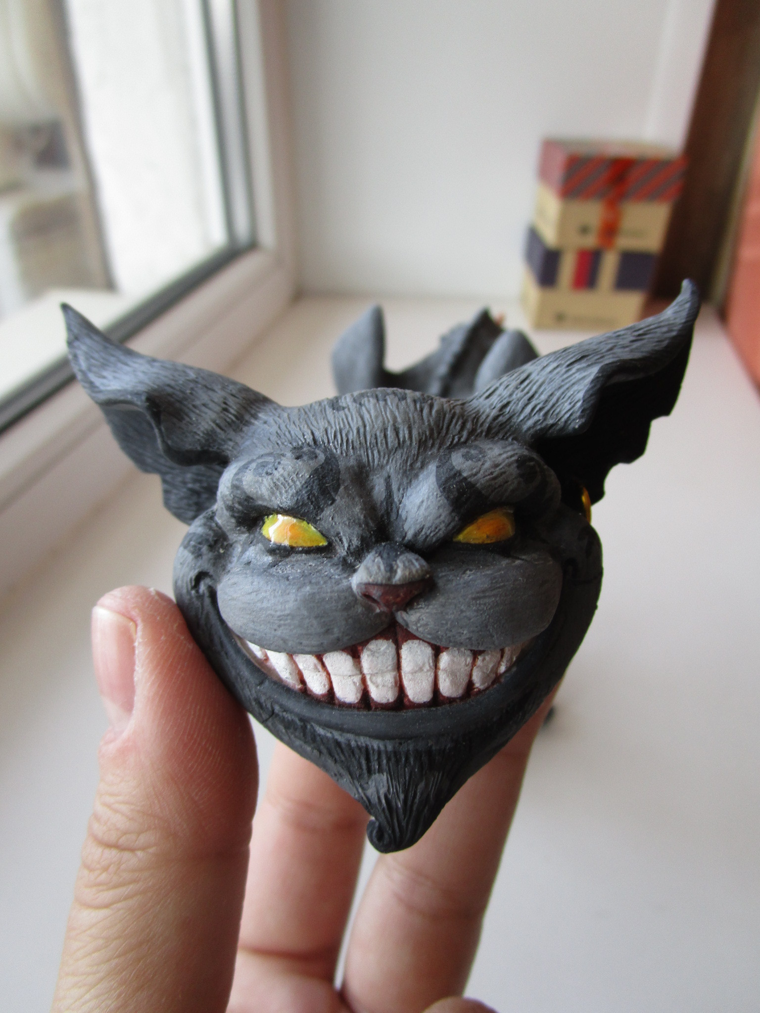 Cheshire family :) - My, Cheshire Cat, Alice: Madness Returns, Polymer clay, Nooboslowpokopanda, Longpost