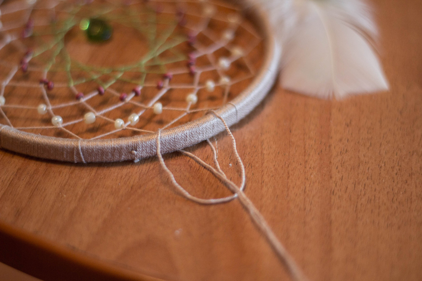 Do-it-yourself dream catcher? Let's try! - My, Dreamcatcher, Handmade, Master Class, My, Longpost, , With your own hands