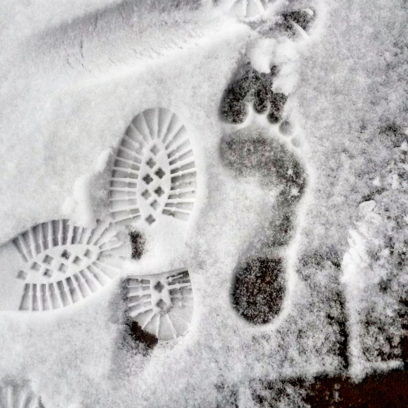 It snowed in Finland - My, Snow, Track, Finland