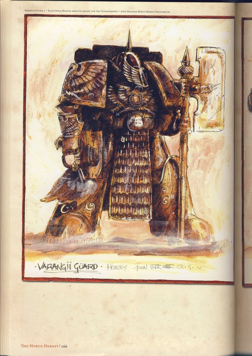 Sketches by John Blanche himself on the Inquisition and the Astartes with the author's comments. - Warhammer 40k, Old warhammer, , Art, Longpost, John Blanche