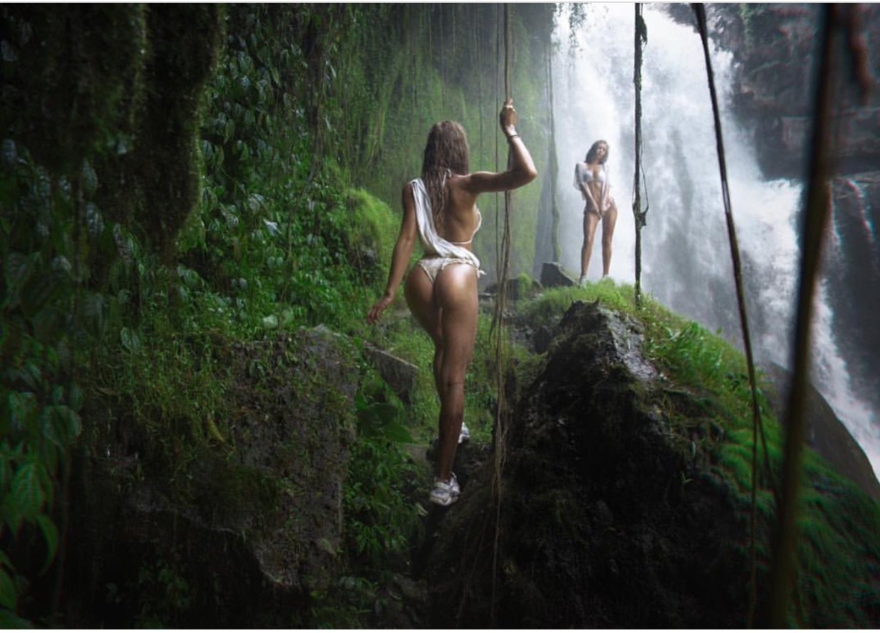 I heard pickups love that stuff. In the photo, I and my sister, so I put the tag mine - NSFW, My, Girls, Beautiful girl, Indonesia, Waterfall, Beautiful, Travels, Beautiful view, Sister, Sisters