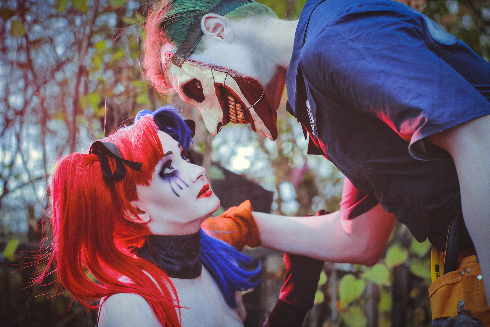 Photocosplay - Joker/Harley (DC New 52: Suicide Squad #14) - My, Cosplay, , Longpost