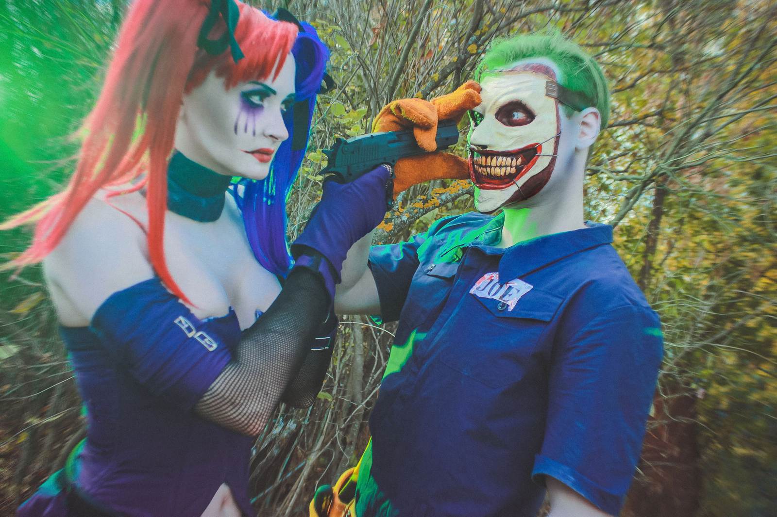 Photocosplay - Joker/Harley (DC New 52: Suicide Squad #14) - My, Cosplay, , Longpost