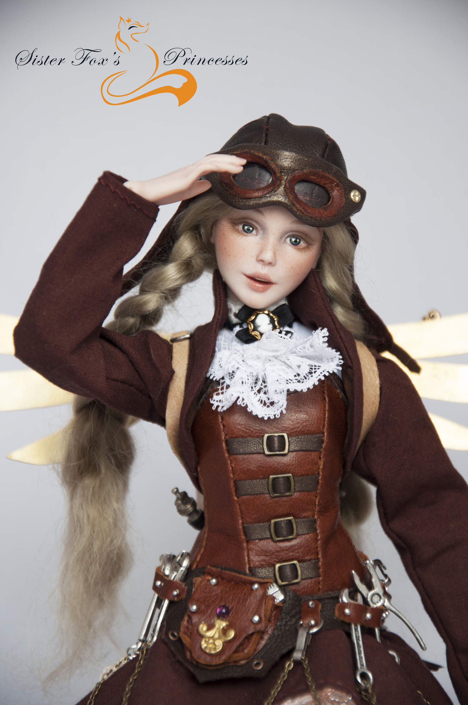 Scout Becky - My, , Author's toy, Handmade, Doll, Steampunk, Longpost