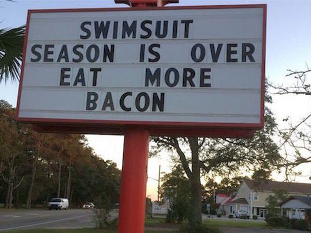 The swimsuit season is over. - Bacon, Swimsuit, Figure