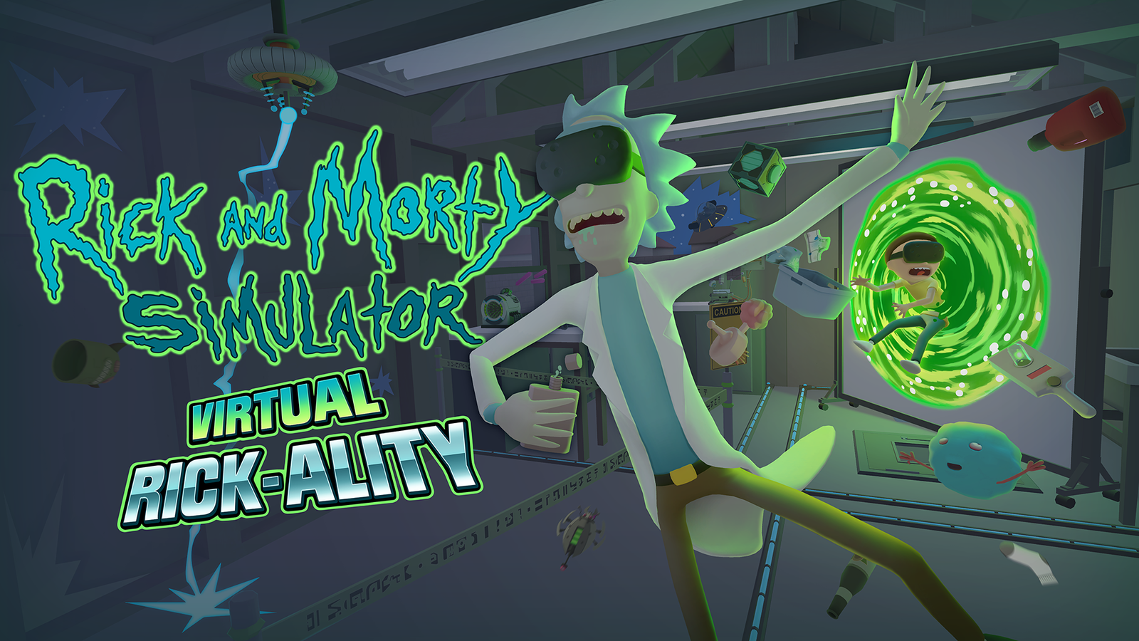 Rick and Morty VR game demo - Not mine, , Rick and Morty, Виртуальная реальность, Video