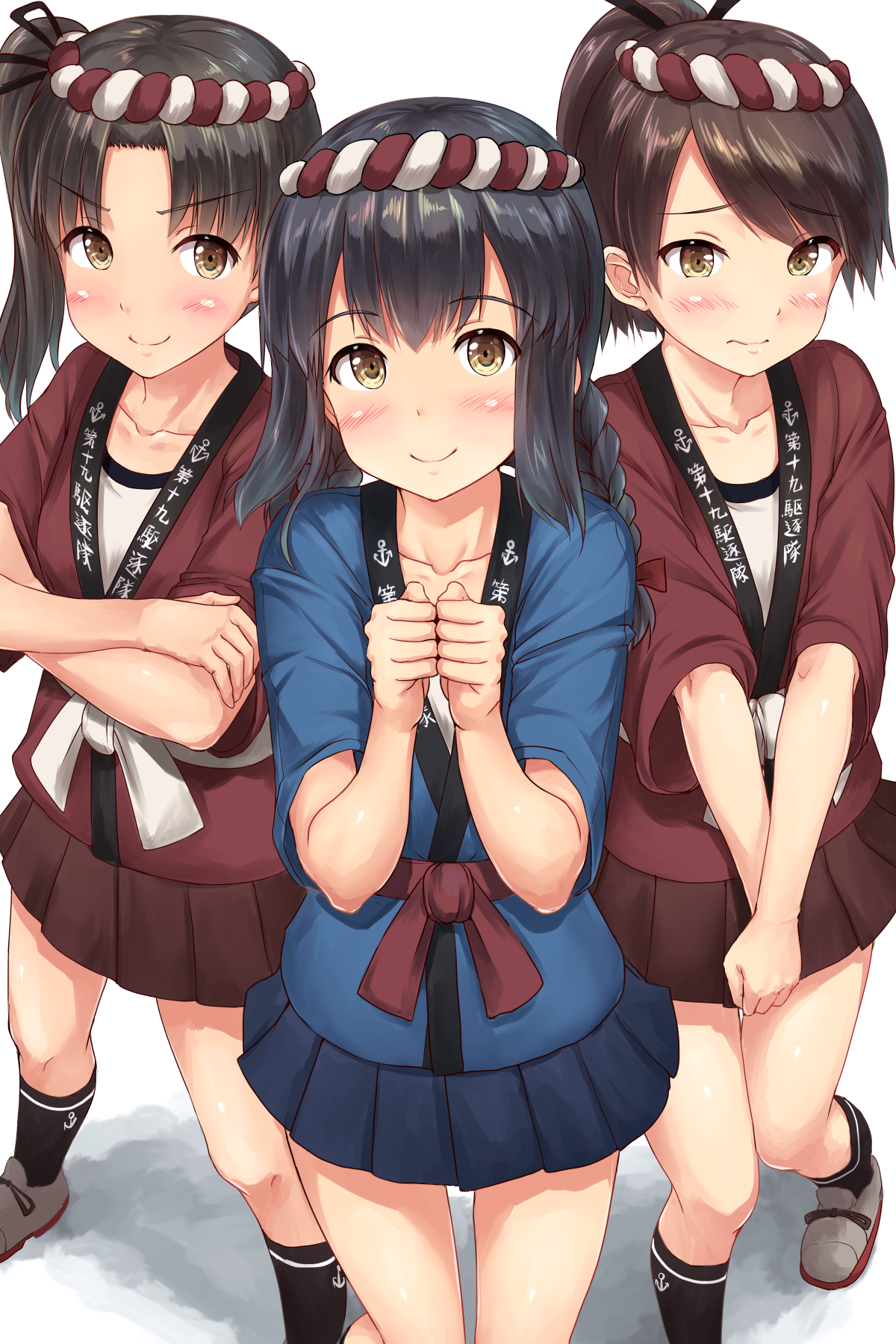 Kanmusu - Shikinami, Ayanami, Isonami, Kantai Collection, Аниме