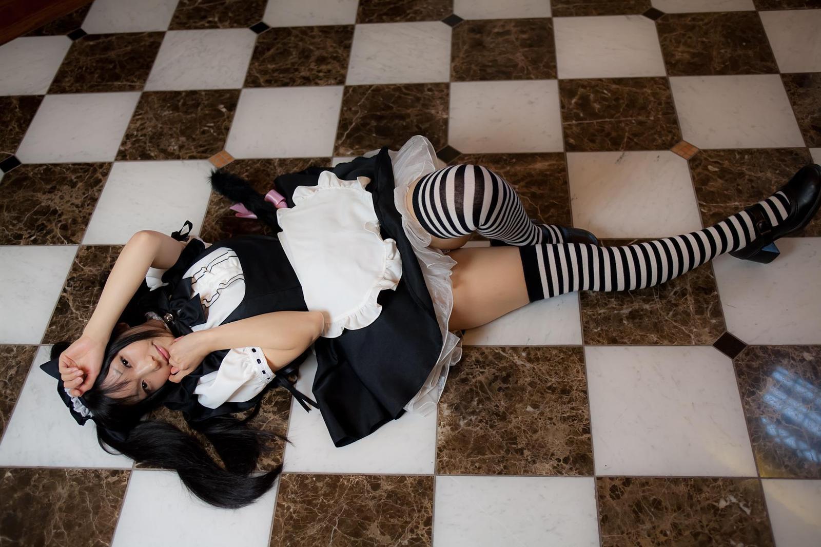 japanese maid - NSFW, Japanese, Erotic, Long, Housemaid, Ears, Legs, Longpost