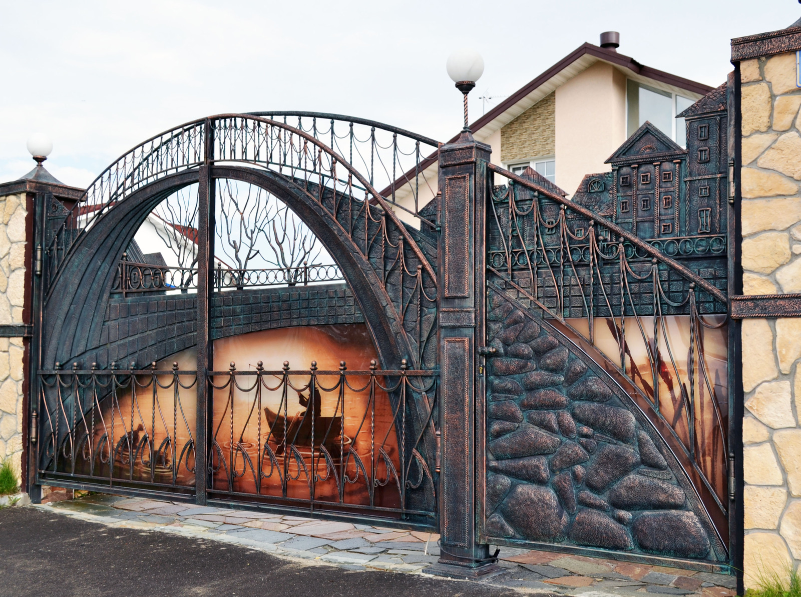 Gate Bridge - Wrought iron gates, Forging, Longpost