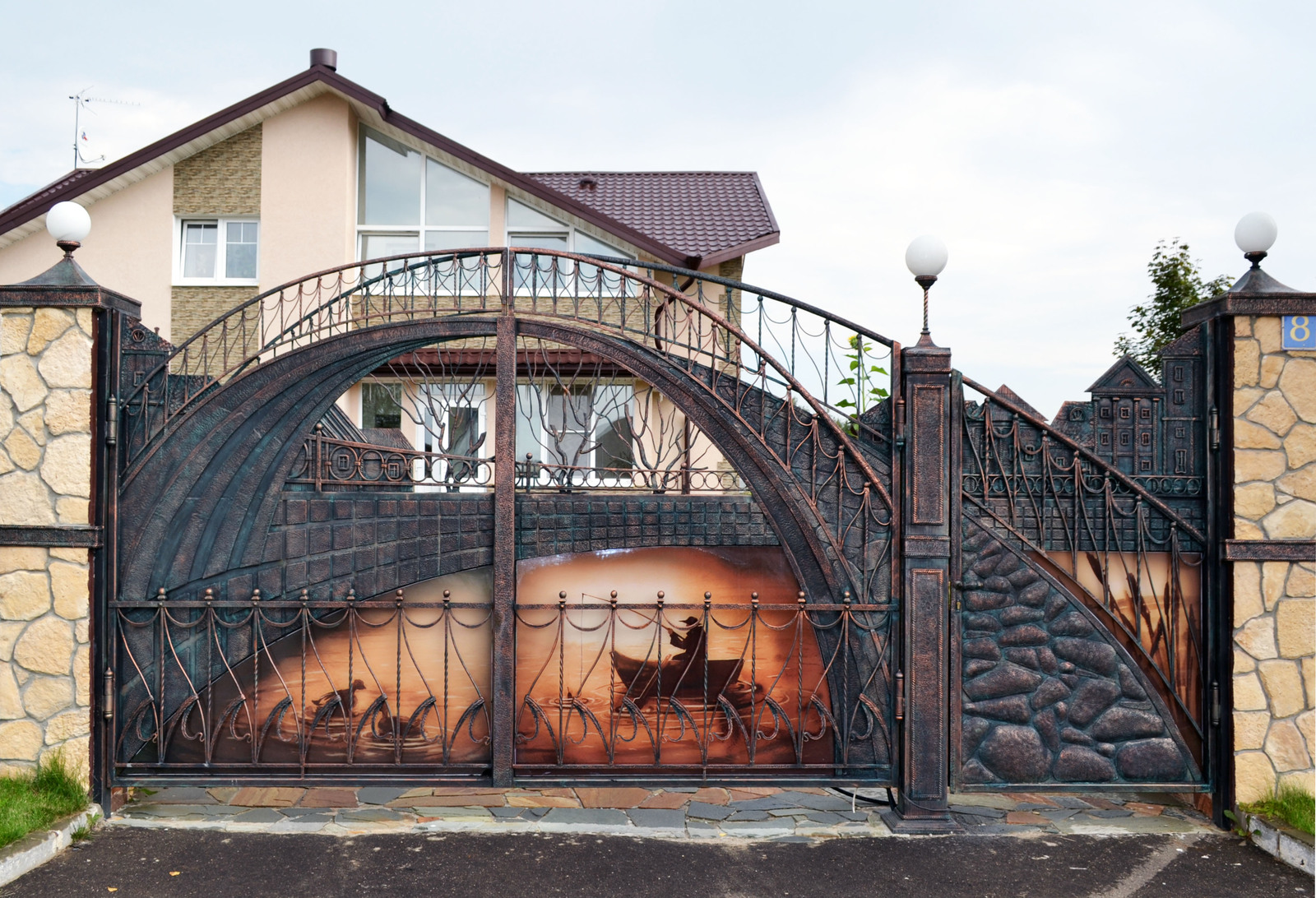 Gate Bridge - Wrought iron gates, Forging, Longpost