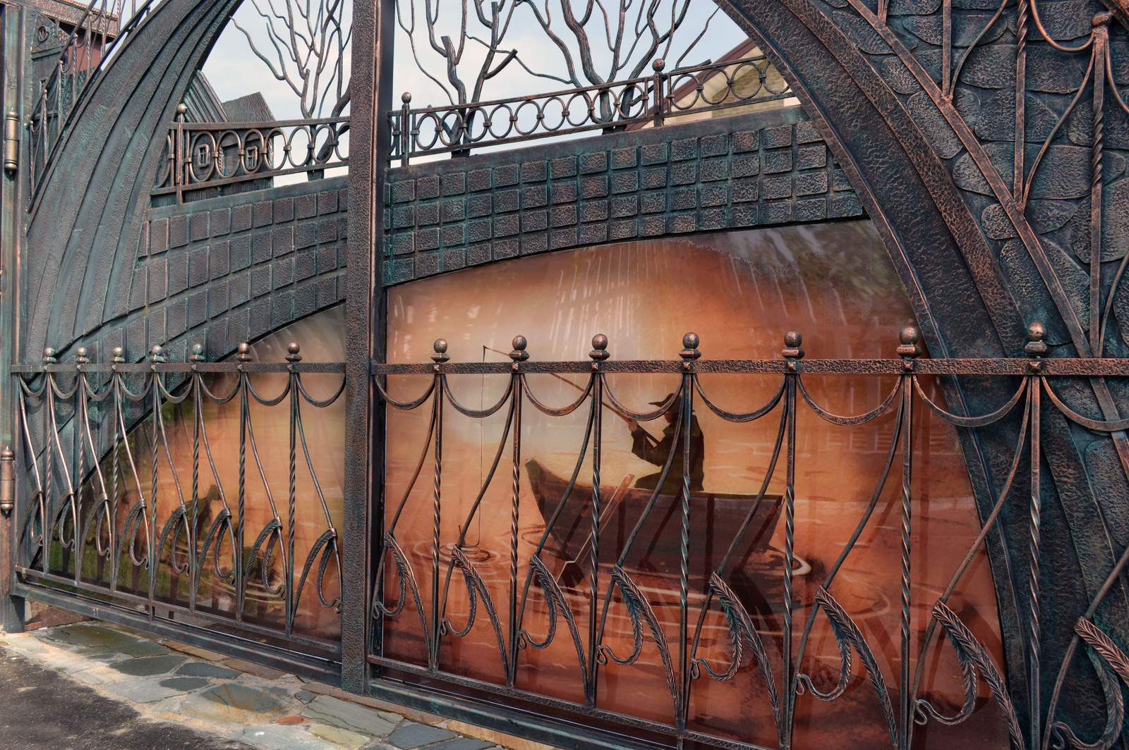 Gate Bridge - Wrought iron gates, Forging, Longpost