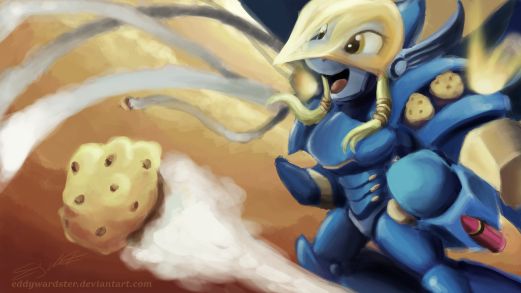 Muffins rains from above! - Derpy Hooves, My Little Pony, Crossover, Кроссовер, Pharah