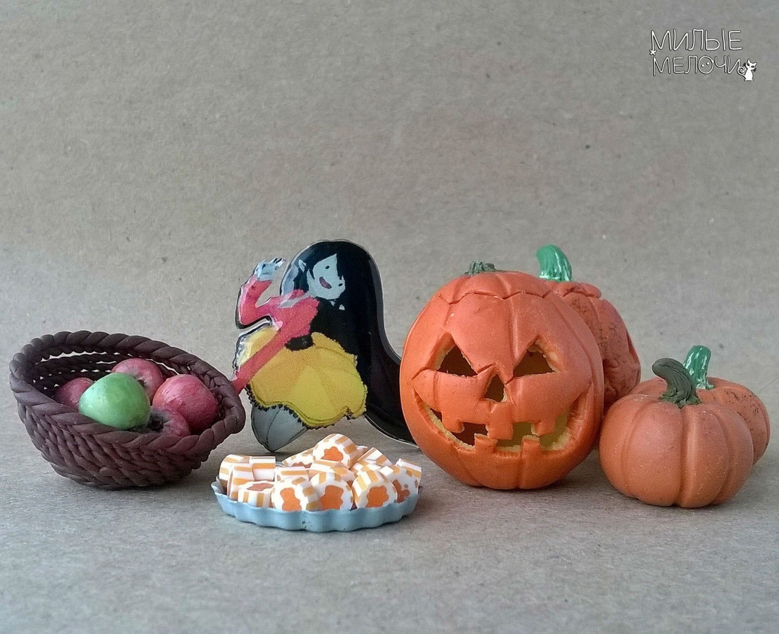 Halloween - My, Halloween, Miniature, Handmade, Creation, Milota, Longpost