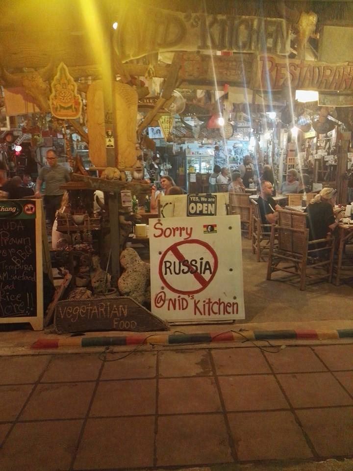 Koh Chang island. - Thailand, Racism, , Russia, A restaurant