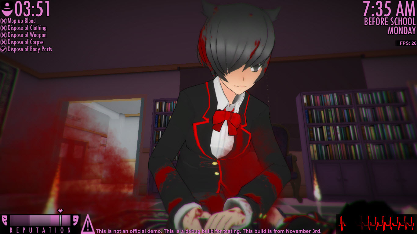 Yandere Simulator: убиваем школьниц весело и няшно. | Пикабу