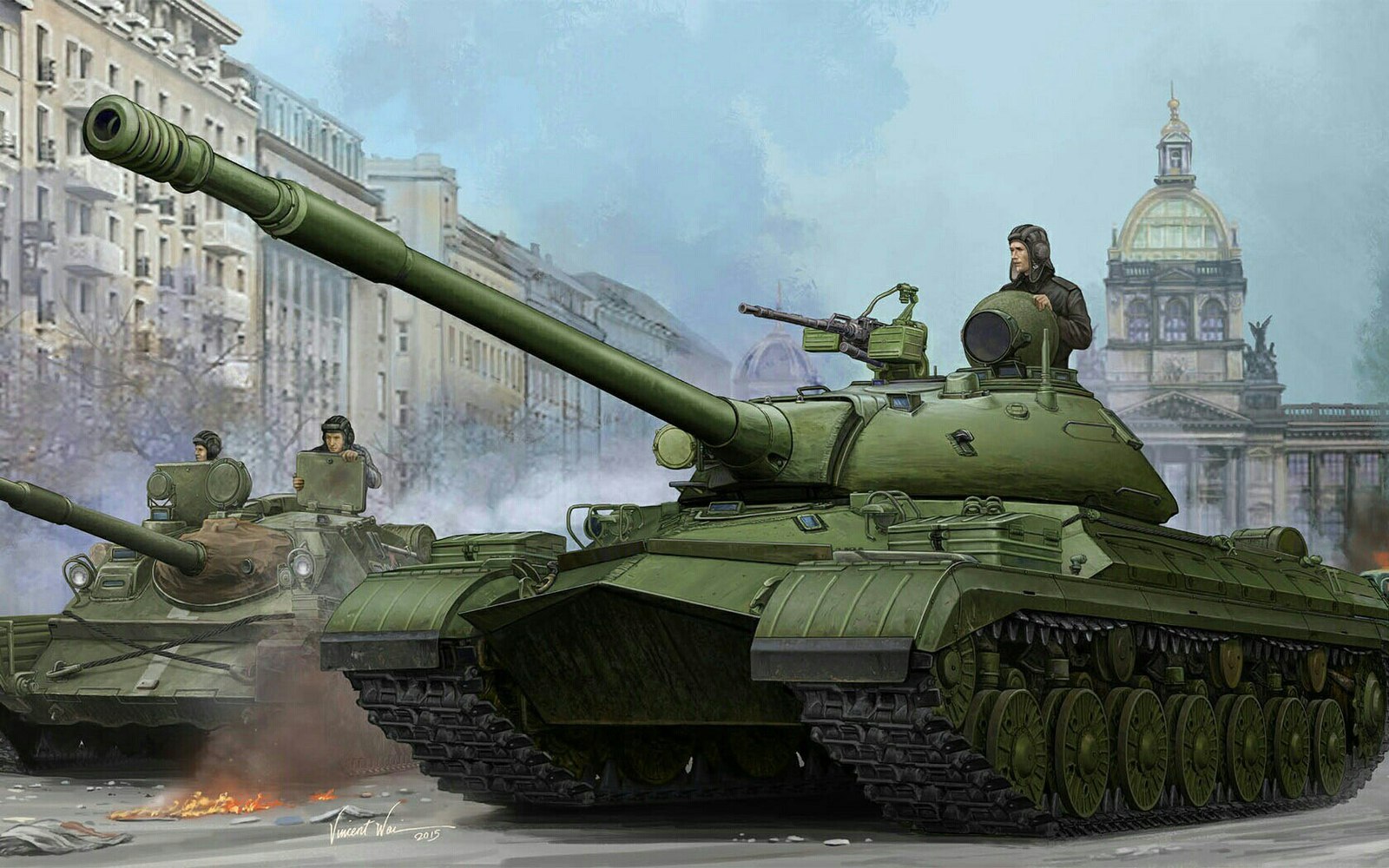 Paintings (11) - Painting, Tanks, Weapon, Armored vehicles, Longpost