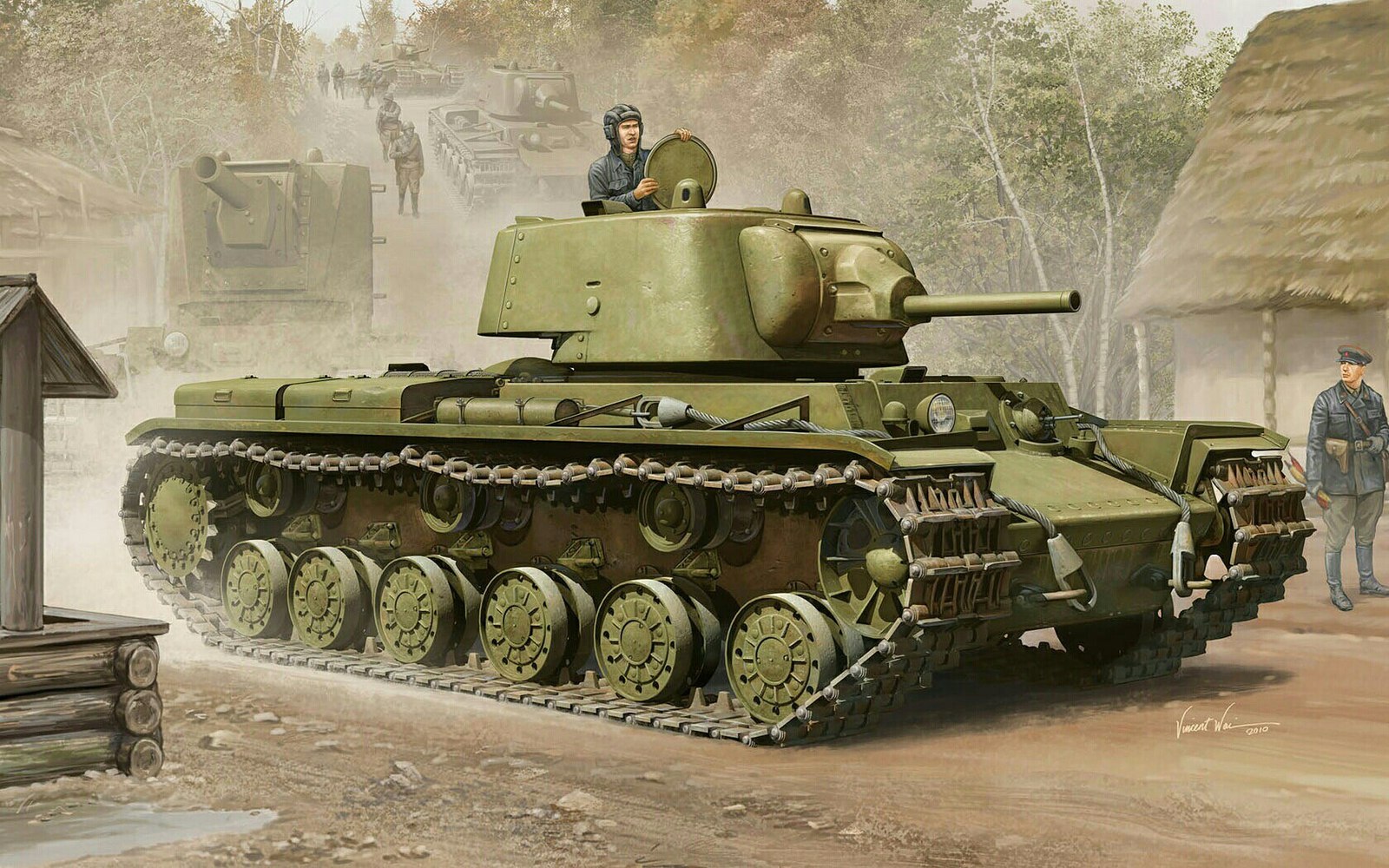 Paintings (11) - Painting, Tanks, Weapon, Armored vehicles, Longpost