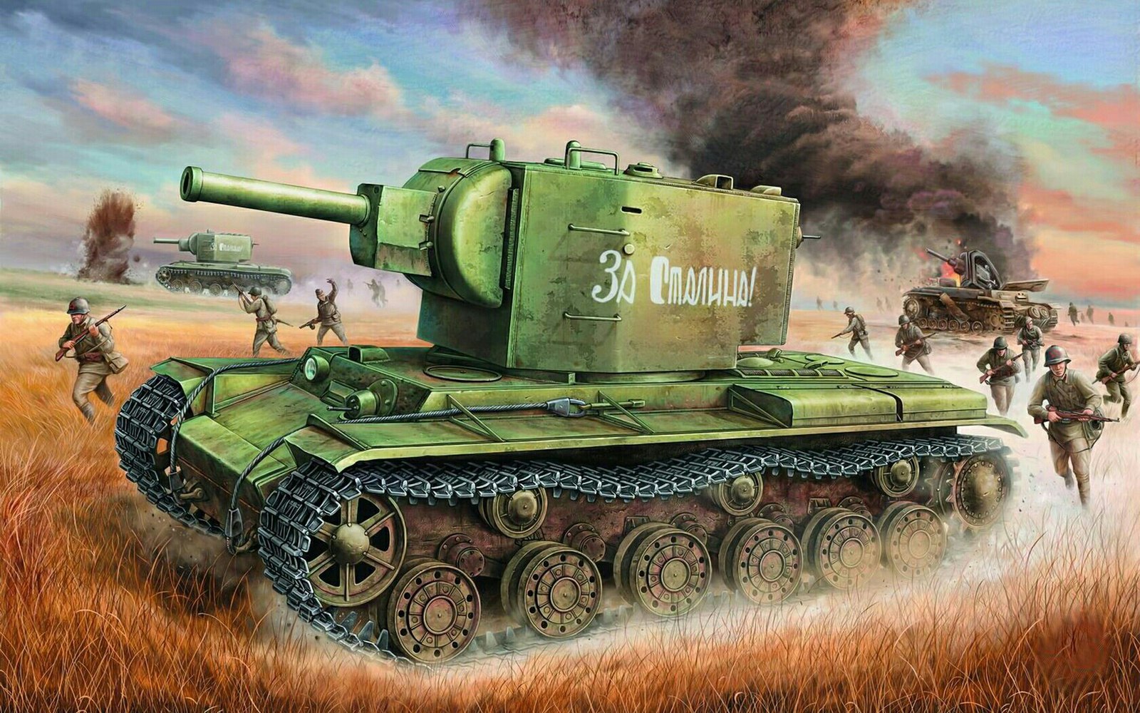 Paintings (11) - Painting, Tanks, Weapon, Armored vehicles, Longpost