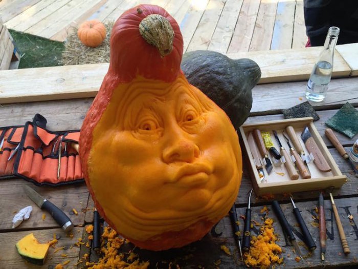 New pumpkin carving by Ray Villafane - Pumpkin, Carving, , Longpost