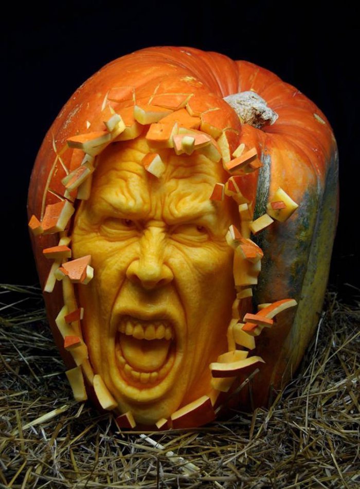 New pumpkin carving by Ray Villafane - Pumpkin, Carving, , Longpost