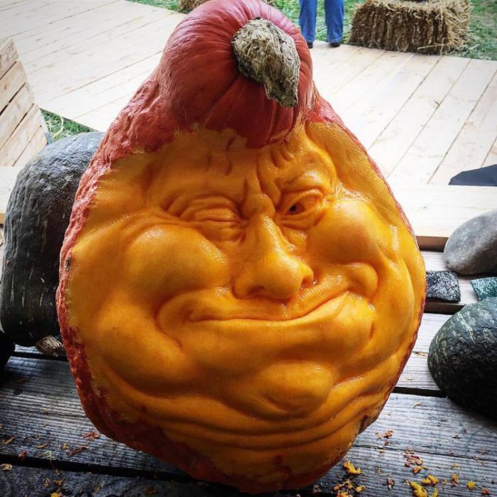 New pumpkin carving by Ray Villafane - Pumpkin, Carving, , Longpost