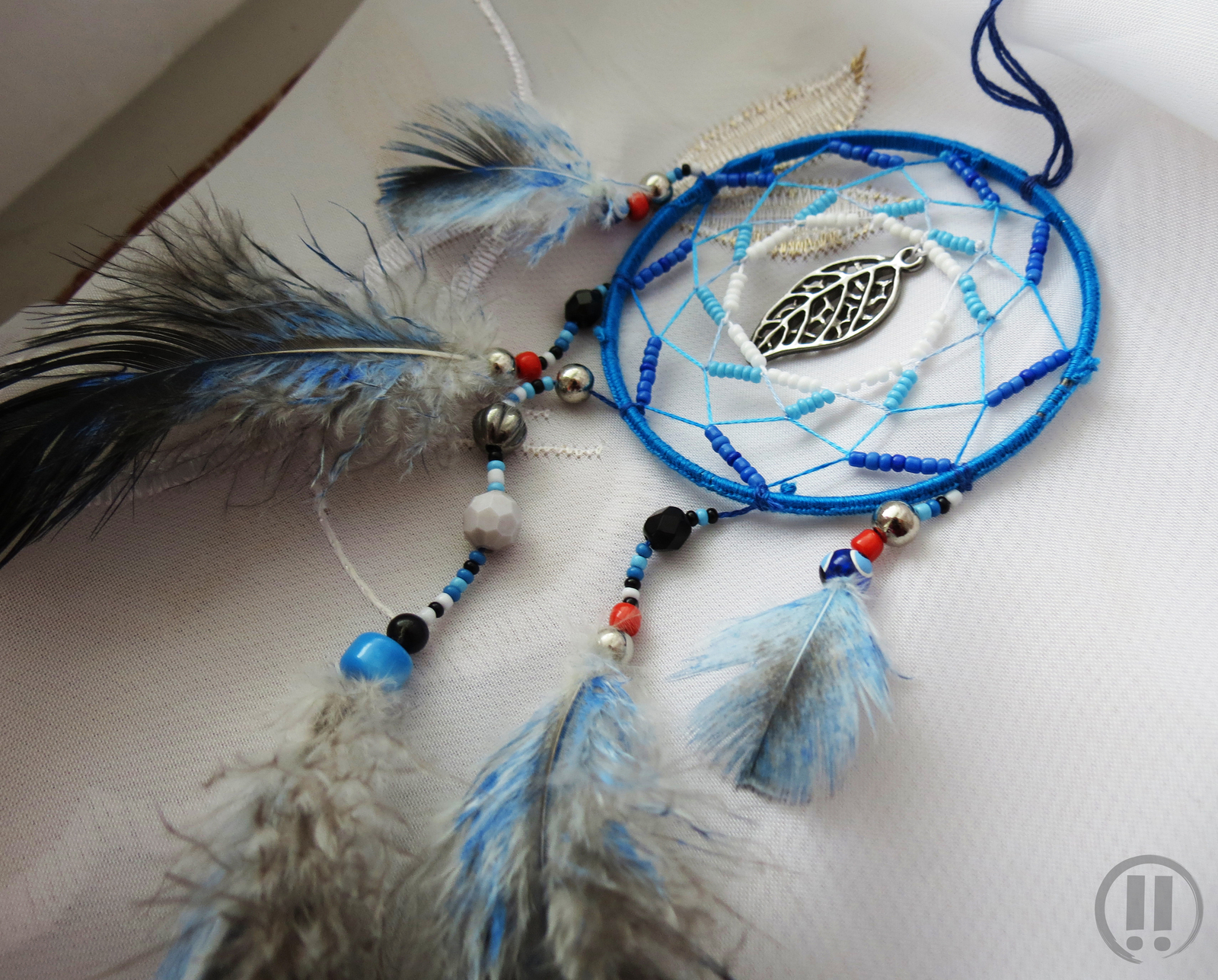 Three Sunday Dreamcatchers - My, , Dreamcatcher, Beads, Feathers, Needlework, Longpost