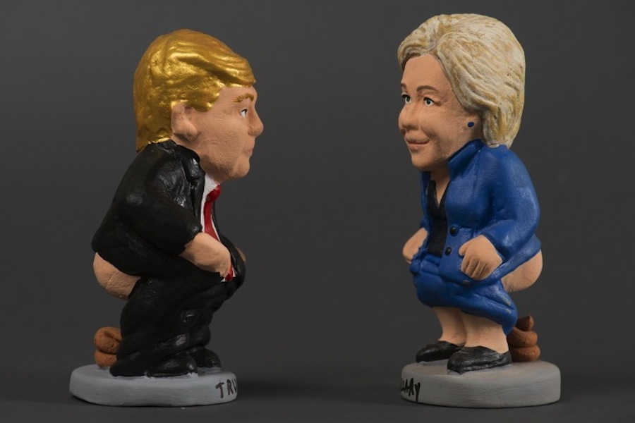 In Spain, released a new line of caganers - pooping figures - , Spain, Figurines, , Trump, Donald Trump, Longpost