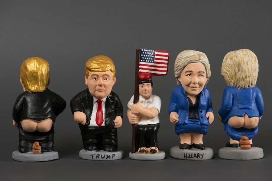 In Spain, released a new line of caganers - pooping figures - , Spain, Figurines, , Trump, Donald Trump, Longpost