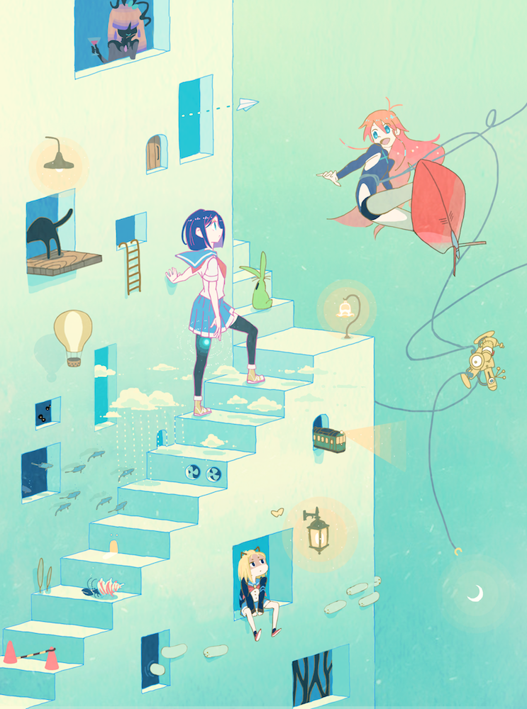 Flip Flappers - , Kokona, , , Anime, Anime art