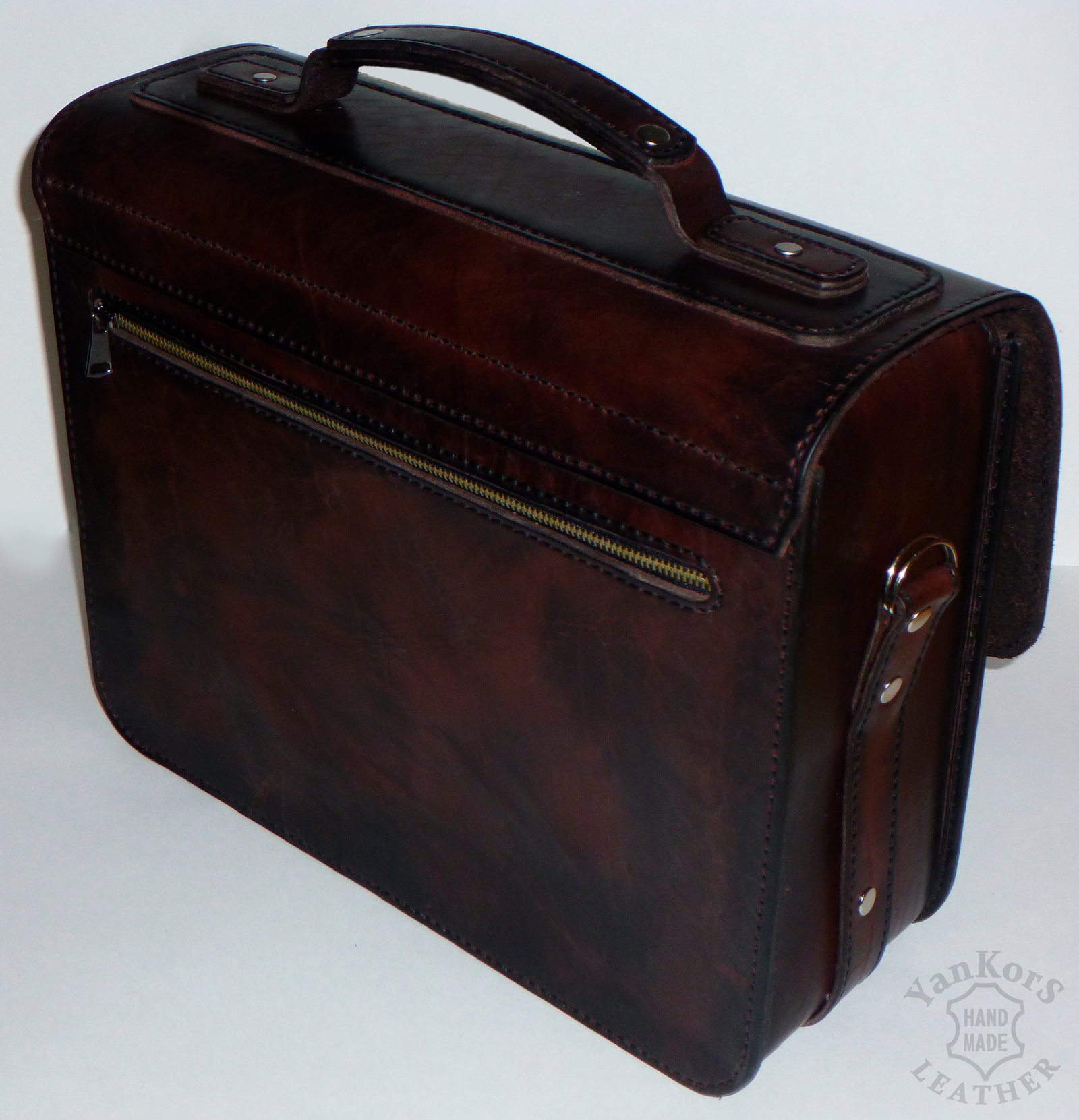 We sew a briefcase. Master class in more detail. Part 2. - My, Briefcase, Master Class, Longpost, , Fair of Masters, Saddler's leather