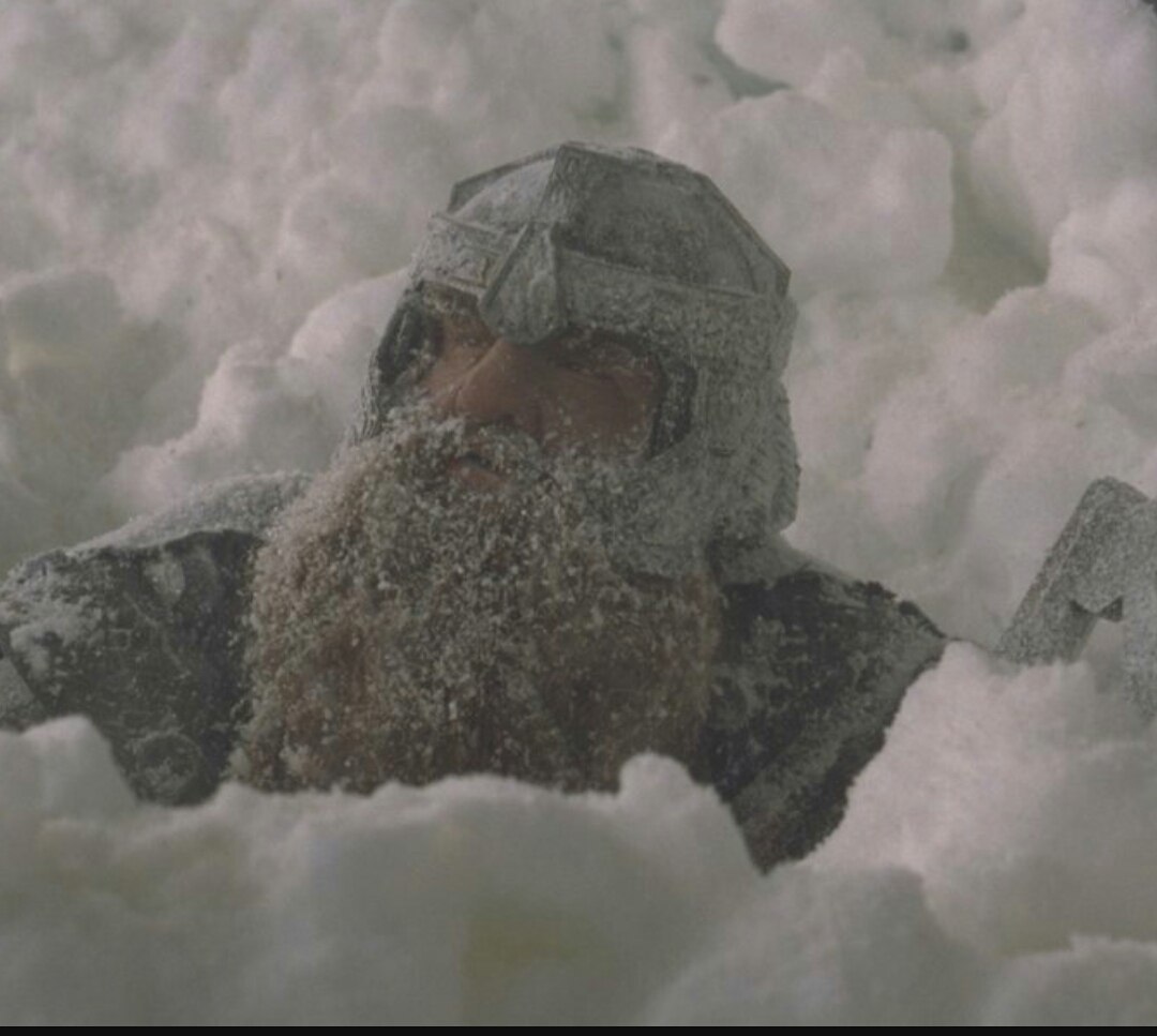 When you want to be Legolas in winter - Snowfall, Legolas, Gimli, Winter