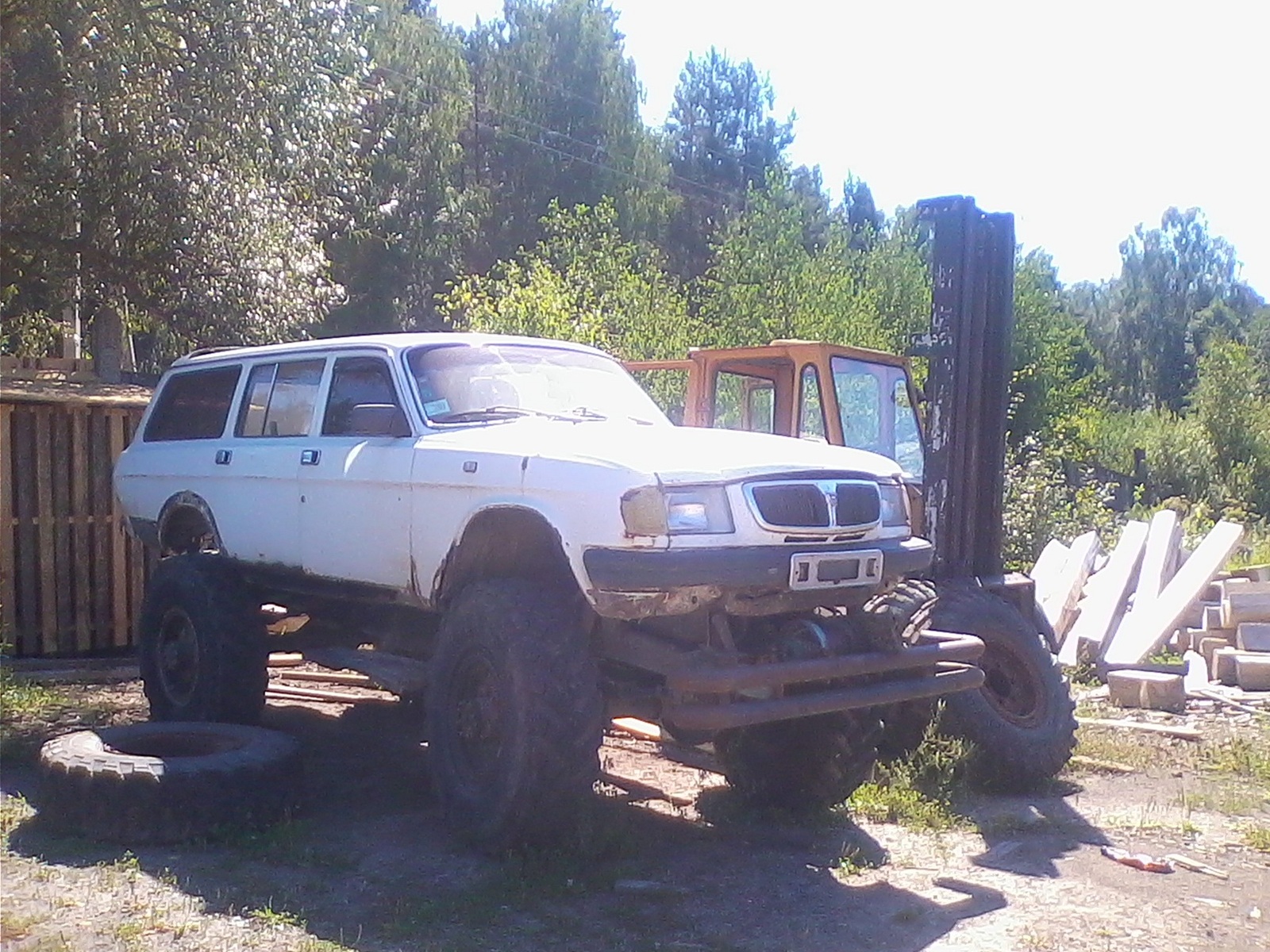 Car for today's weather - My, Volga, Gas, Numbers, Gaz-66