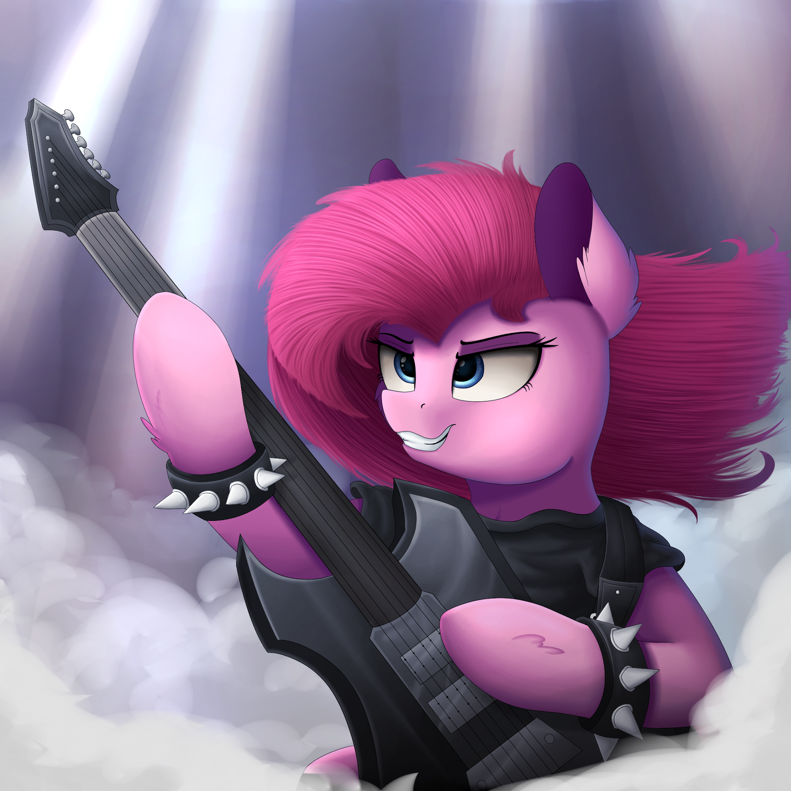 Prepare for victory, our minds have been awakened! Rid your life of tyranny, we are the resistance! - Vanillaghosties, My little pony, Electric guitar, Music, Metal, Pinkie pie