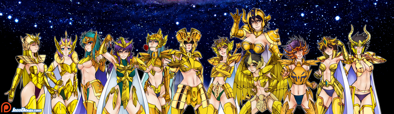 Golden Saints - Jago, Jagoart, Anime, Saint Seiya