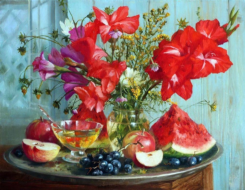 Works by artist Vladimir Zhdanov. - Vladimir Zhdanov, Painting, Artist, Landscape, Still life, Longpost