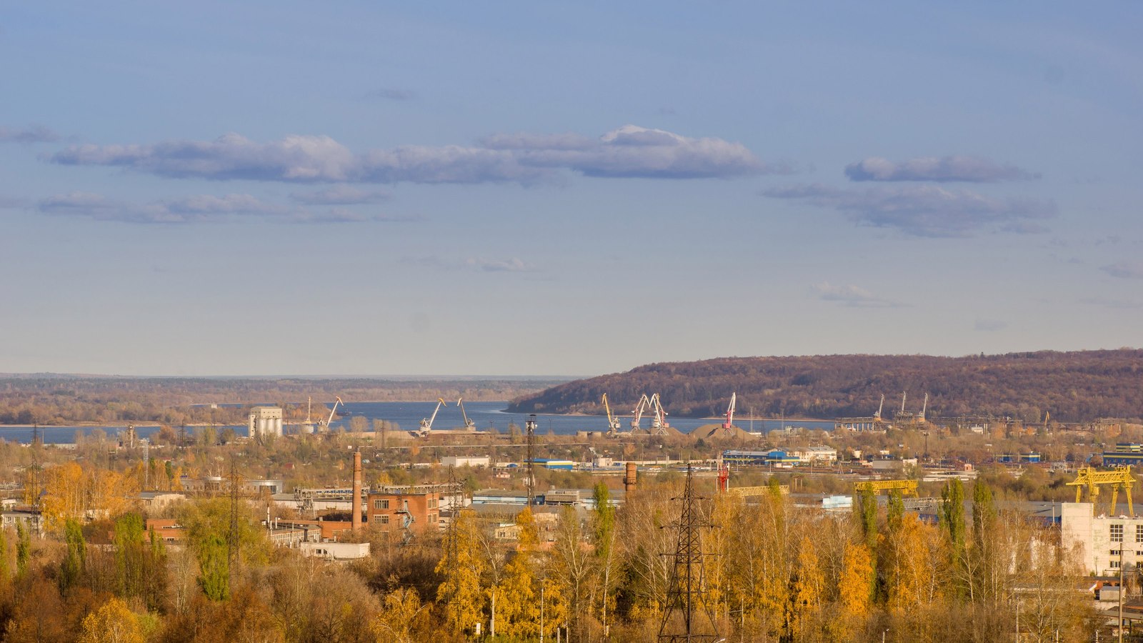 Новочебоксарск - Моё, Новочебоксарск, Чувашия, Ночная съемка, Осень, Река Волга, Длиннопост