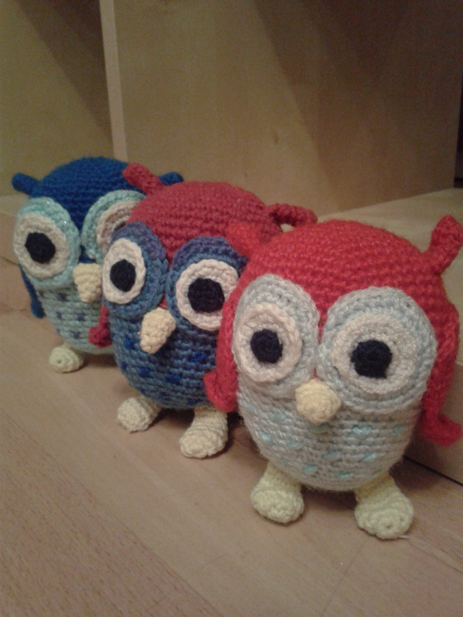 Owls. - My, Amigurumi, Crochet, Soft toy, Longpost