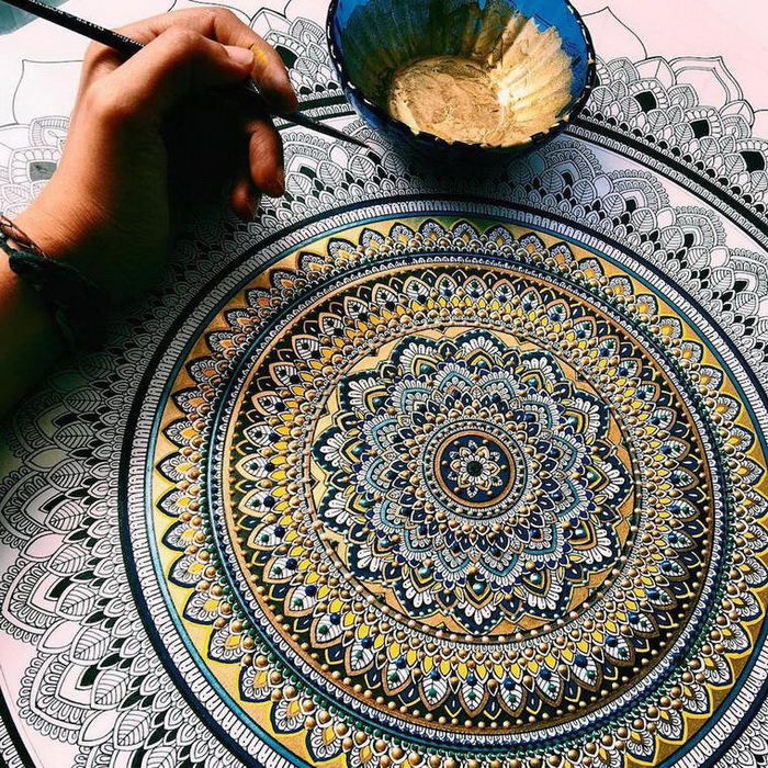 Beautiful mandalas by artist Asmahan Mosleh - , Art, Mandala, Longpost