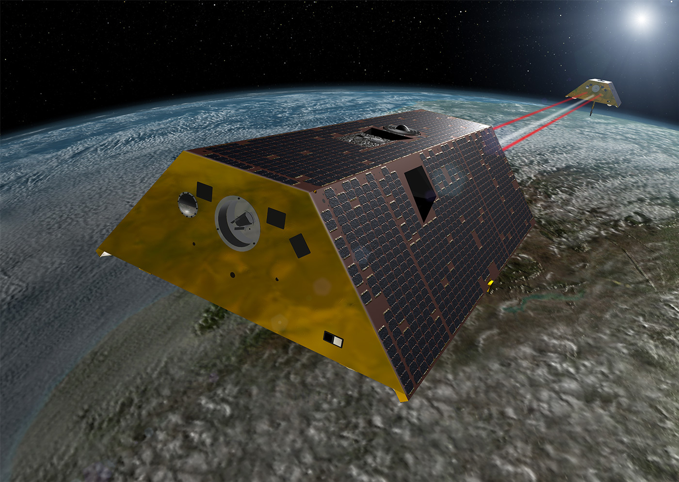 First of NASA's GRACE Follow-On satellites completed - , Space, Satellite, Astronomy, Research, Land, Universe, Longpost